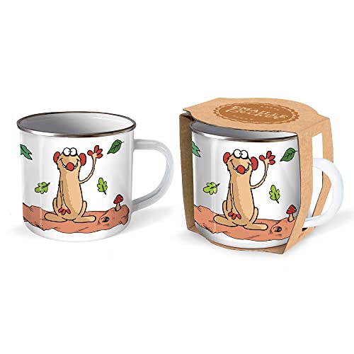 Trötsch Jan & Henry Emailletasse Henry: Kaffeetasse Teetasse Geschenkidee Geschenk Tasse Emaillebecher von Trötsch Verlag