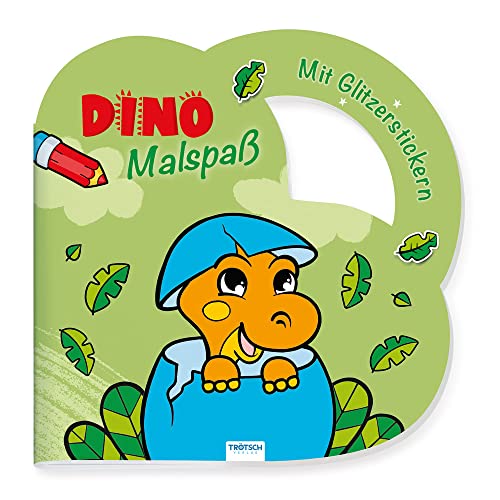 Trötsch Malbuch Stickermalbuch Dino Malspaß: Malbuch Beschäftigungsbuch Stickerbuch Malheft Geschenk Geschenkidee Dino Dinosaurier wiederverwendbare ... (Dinosaurierwelt: Alles rund um die Dinos) von Trötsch Verlag GmbH