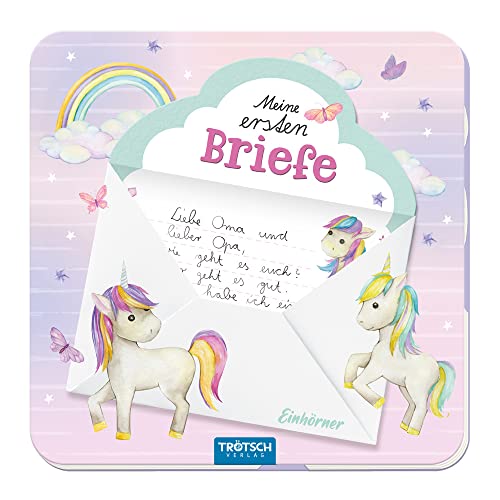 Trötsch Meine ersten Briefe Briefpapierbuch Einhorn: Kinder Geschenke Briefe Briefpapier Geschenkidee Einhorn von Trötsch Verlag