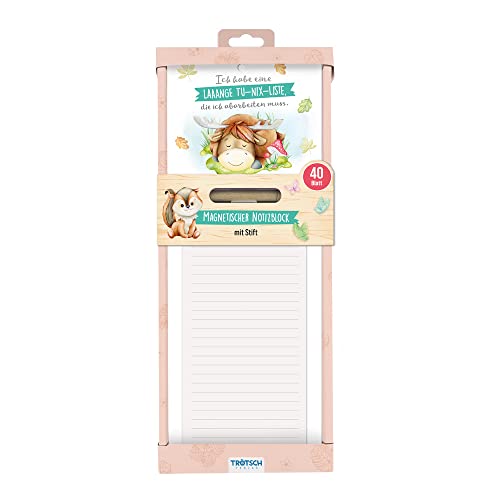 Trötsch Notizblock mit Stift und Magnet Waldfreunde: Notizblock Geschenk Geschenkidee Erinnerung Merkzettel Trötsch Notizblock mit Stift und Magnet Waldfreunde: Notizblock Geschenk Geschenkidee Erinnerung Merkzettel von Trötsch Verlag