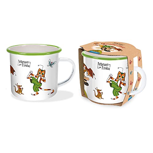Trötsch Pettersson und Findus Emailletasse: Kaffeetasse Teetasse Geschenkidee Geschenk Tasse Emaillebecher Trötsch Pettersson und Findus Emailletasse: Kaffeetasse Teetasse Geschenkidee Geschenk Tasse Emaillebecher