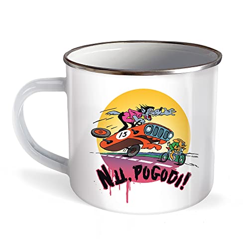 Trötsch Tasse Hase & Wolf Nu pogodi Emaillebecher Wettfahrt: Kaffeetasse Teetasse Geschenkidee Geschenk Tasse Nu pogodi Hase & Wolf Emaillebecher Emailletasse Trötsch Tasse Hase & Wolf Nu pogodi Emaillebecher Wettfahrt: Kaffeetasse Teetasse Geschenkidee Geschenk Tasse Nu pogodi Hase & Wolf Emaillebecher Emailletasse