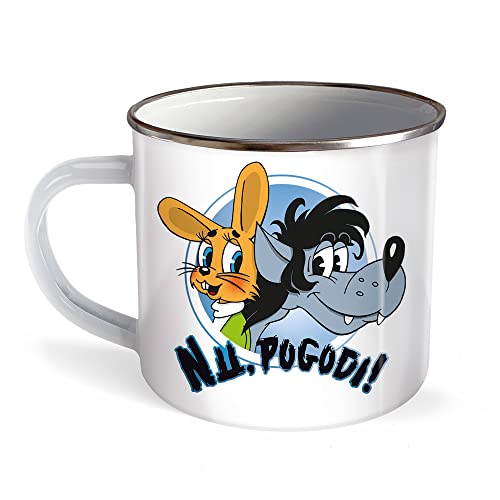 Trötsch Tasse Hase & Wolf Nu pogodi Nu pagadi Emaillebecher: Trötsch Tasse Hase & Wolf Nu pogodi Nu pagadi Emaillebecher Trötsch Tasse Hase & Wolf Nu pogodi Nu pagadi Emaillebecher: Trötsch Tasse Hase & Wolf Nu pogodi Nu pagadi Emaillebecher