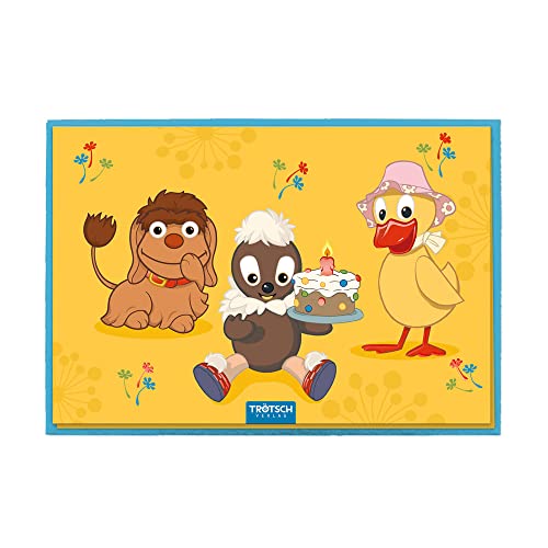 Trötsch Unser Sandmännchen Pop-up Karte Pittiplatsch und Freunde: Grußkarte mit Umschlag Pop-up 3D Effekt Überraschung Geschenkidee Geschenk von Trötsch Verlag