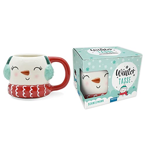 Trötsch Wintertasse Schneemann groß: Kaffeetasse Teetasse Geschenkidee Geschenk Tasse Winter Schneemann von Trötsch Verlag