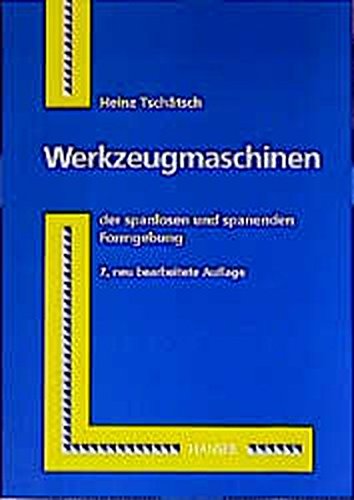 Werkzeugmaschinen: der spanlosen und spanenden Formgebung Werkzeugmaschinen: der spanlosen und spanenden Formgebung