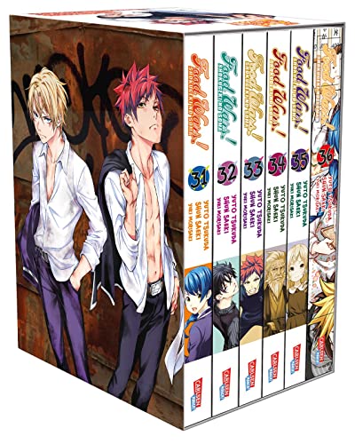 Food Wars - Shokugeki No Soma, Bände 31-36 im Sammelschuber mit Extra: Heiße Koch-Action im Internat – Mit Rezepten zum Nachkochen von Carlsen / Carlsen Manga