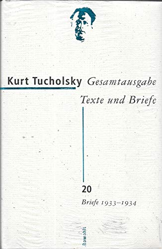 Gesamtausgabe Texte und Briefe 20: Briefe 1933 - 1934