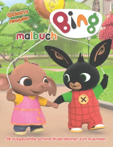 Malbuch – BING - Exklusive Ausgabe - 50 ausgewählte schöne Illustrationen zum Ausmalen