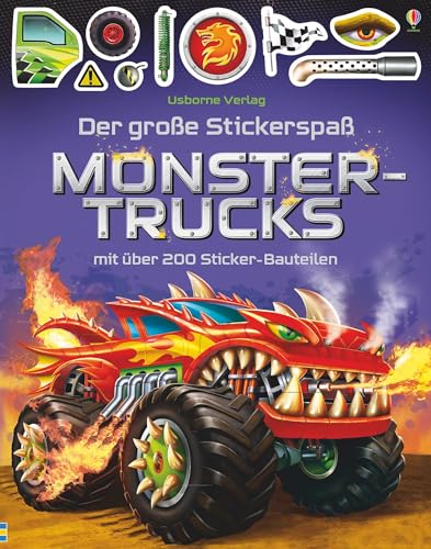 Der große Stickerspaß: Monstertrucks: Mit über 200 Sticker-Bauteilen (Der-große-Stickerspaß-Reihe)