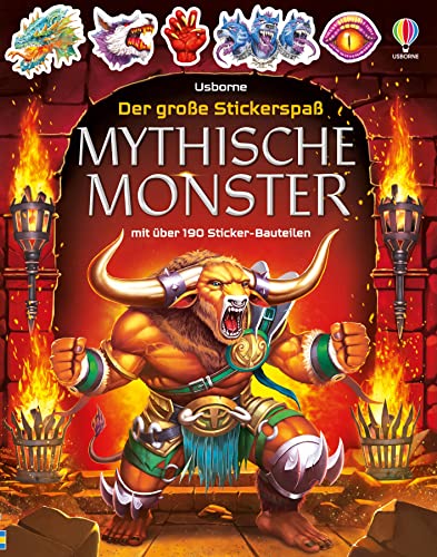 Der große Stickerspaß: Mythische Monster: mit über 190 Sticker-Bauteilen (Der-große-Stickerspaß-Reihe) von Usborne Publishing