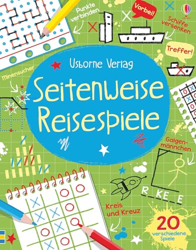 Seitenweise Reisespiele: mit heraustrennbaren Seiten (Usborne Mitmach-Blöcke) von Usborne