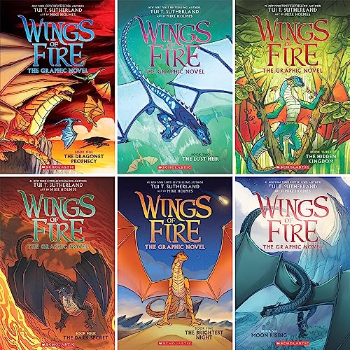 Wings of Fire Graphic Novels 6 Books Collection Set (Book #1 - #6)