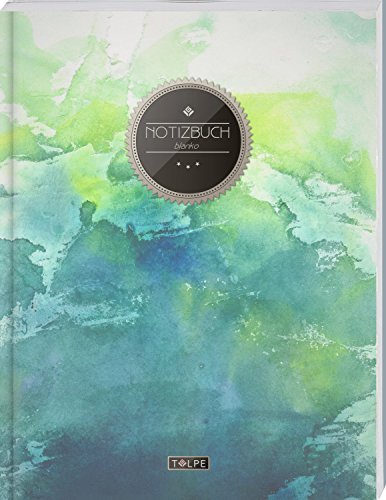 TULPE Blanko Notizbuch A4 „C003 Grunge“ (140+ Seiten, Vintage Softcover, Seitenzahlen, Register, Weißes Papier - Dickes Notizheft, Skizzenbuch, Zeichenbuch, Blankobuch, Sketchbook) von CREATESPACE