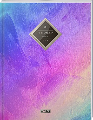 TULPE Kariertes Notizbuch A4 „C053 Leinwand“ (140+ Seiten, Vintage Softcover, Doppelrand, Seitenzahlen, Register - Dickes Notizheft, Matheheft, Skizzenbuch, Schulheft, Tagebuch, Kariertes Heft Nr 26) von CREATESPACE