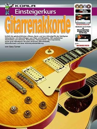 Einsteigerkurs Gitarren Akkorde (Buch/CD/DVD/Poster)