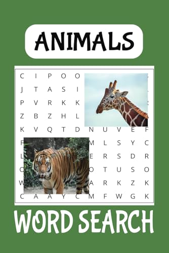 Animals Word Search Puzzle Book: Word Searches with Easy to Read Print about Animals. 6x9 inches. 110 pages. 50+puzzles. gift for animal and zoo fans von Independently published