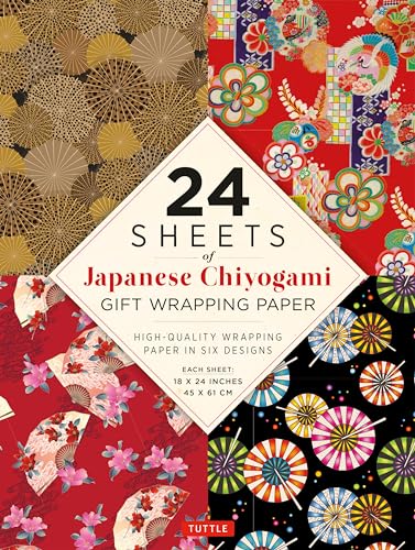 Chiyogami Patterns Gift Wrapping Papers 24 Sheets: High-quality 18 X 24" (45 X 61 Cm) Wrapping Paper