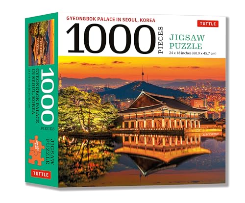 Gyeongbok Palace in Seoul Korea Jigsaw Puzzle: Finished Size 24 in X 18 in - 1,000 Pieces
