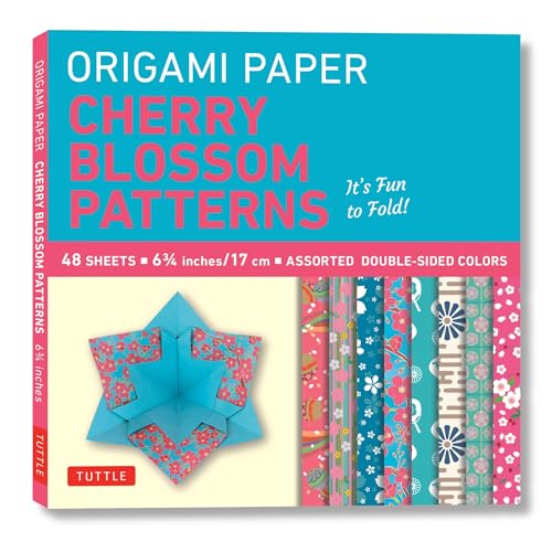 Origami Paper Cherry Blossom Patterns (Small): It's Fun to Fold!: Tuttle Origami Paper: Origami Sheets Printed with 8 Different Patterns: Instructions for 5 Projects Included