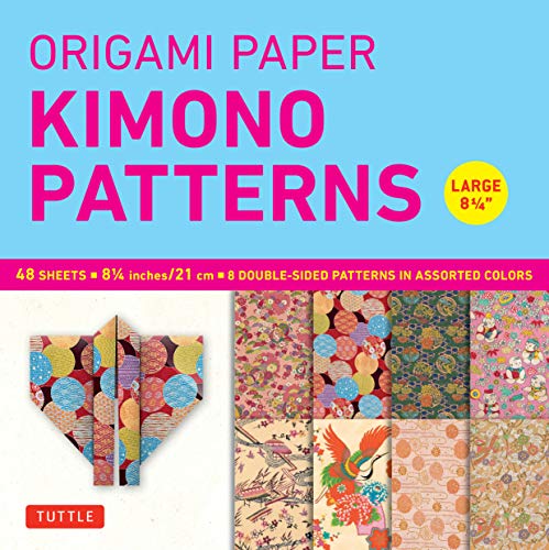 Origami Paper Kimono Patterns Large: Tuttle Origami Paper: Double-Sided Origami Sheets Printed with 8 Different Designs (Instructions for 6 Projects Included) von Tuttle Publishing