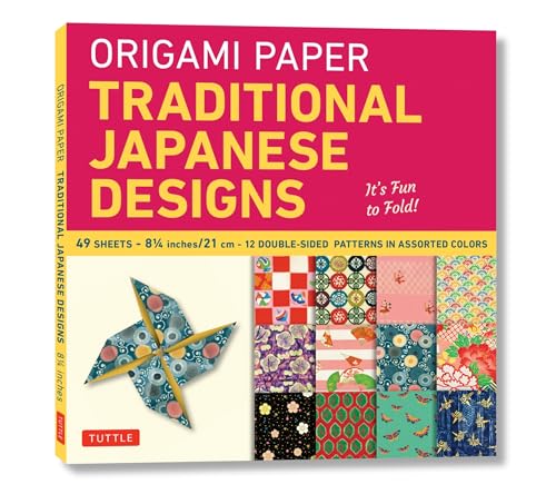 Origami Paper Traditional Japanese Designs: Large 81/4" It's Fun to Fold (Origami Paper Packs) von Tuttle Publishing