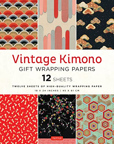 Vintage Kimono Gift Wrapping Papers - 12 Sheets: High-quality Wrapping Paper Vintage Kimono Gift Wrapping Papers - 12 Sheets: High-quality Wrapping Paper