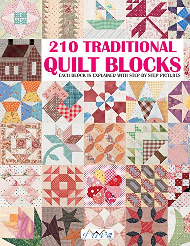 210 Traditional Quilt Blocks: Each Block Is Explained With Step by Step Pictures von Tuva Publishing