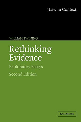Rethinking Evidence: Exploratory Essays (Law in Context) von Cambridge University Press