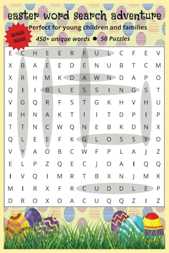 Easter Word Search Adventure: 50 Puzzles and 450+ unique words and phrases von Independently published