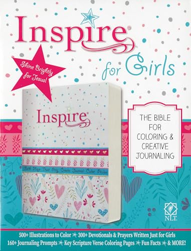 Inspire Bible for girls: New Living Translation, Coloring & Creative Journaling von Tyndale House Publishers