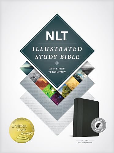NLT Illustrated Study Bible Tutone Black/Onyx, Indexed von Tyndale House Publishers