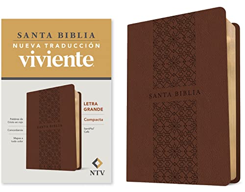 Santa Biblia: Nueva Traduccion Viviente, Cafe, sentipiel