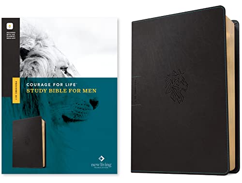 Courage for Life Study Bible for Men: New Living Translation, Onyx Lion, Leatherlike, Illuminated with the Filament Bible App Courage for Life Study Bible for Men: New Living Translation, Onyx Lion, Leatherlike, Illuminated with the Filament Bible App