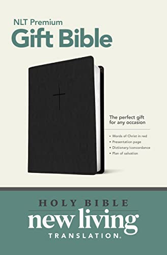 Holy Bible: New Living Translation, Black Leatherlike, Premium Gift Bible