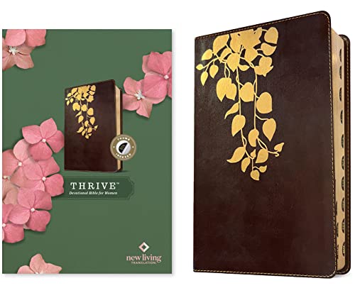 Holy Bible: New Living Translation, Cascade Deep Brown: Thrive Devotional Bible for Women von Tyndale