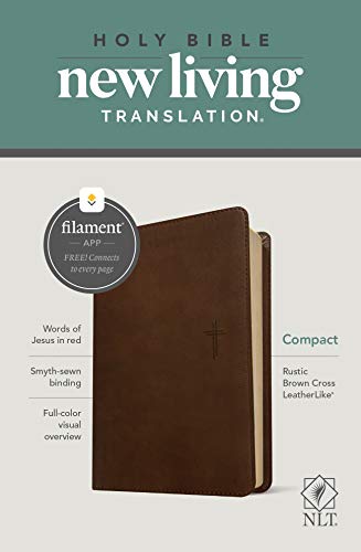 Holy Bible: New Living Translation, Filament Enabled Edition, Rustic Brown, Leatherlike, Red Letter