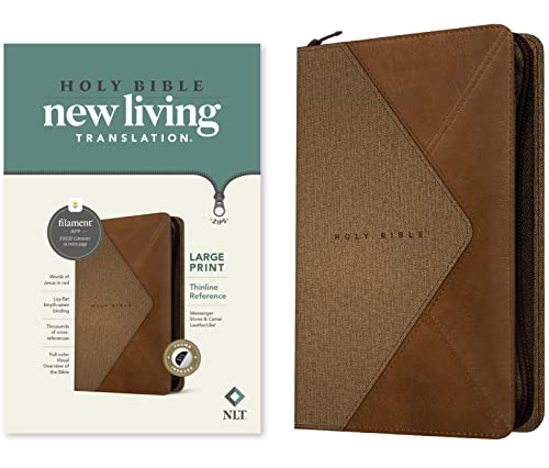 Holy Bible: New Living Translation, Messenger Stone & Camel, Leatherlike, Thinline Reference, Filament Enabled Holy Bible: New Living Translation, Messenger Stone & Camel, Leatherlike, Thinline Reference, Filament Enabled