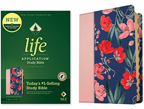 Holy Bible: Nlt Life Application Study Bible - Red Letter, Leatherlike, Pink Evening Bloom, Indexed Holy Bible: Nlt Life Application Study Bible - Red Letter, Leatherlike, Pink Evening Bloom, Indexed von Tyndale