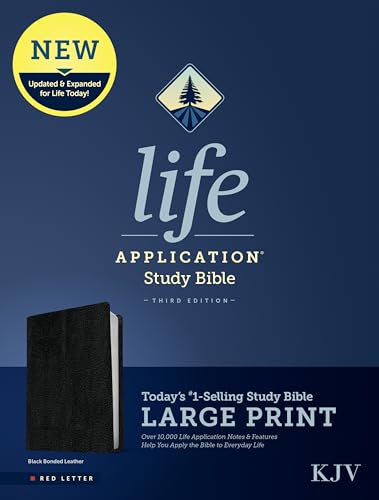 Life Application Study Bible: King James Version, Black, Bonded Leather, Red Letter