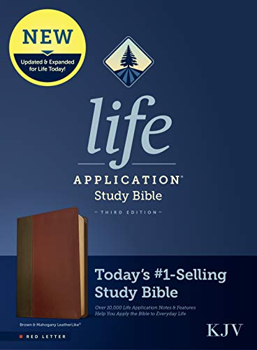 Life Application Study Bible: King James Version, Brown & Mahogany, Leatherlike, Red Letter