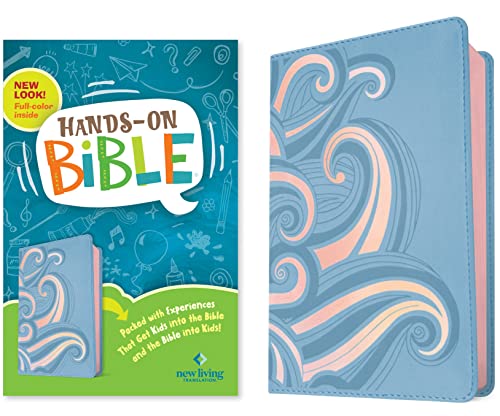 NLT Hands-On Bible, Third Edition (Leatherlike, Periwinkle Pink Waves): New Living Translation, Periwinkle Pink Waves, Leatherlike von Tyndale