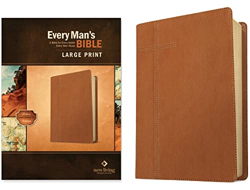 Holy Bible: Every Man's Bible Nlt, Leatherlike, Pursuit Saddle Tan