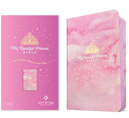 Holy Bible: New Living Translation, My Beautiful Princess, Pink Sparkles Leatherlike, With Ribbon Marker von Tyndale House Publishers