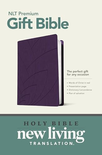 Holy Bible: New Living Translation, Purple Petals Leatherlike, Premium Gift Bible, Gift & Award Edition von Tyndale House Publishers