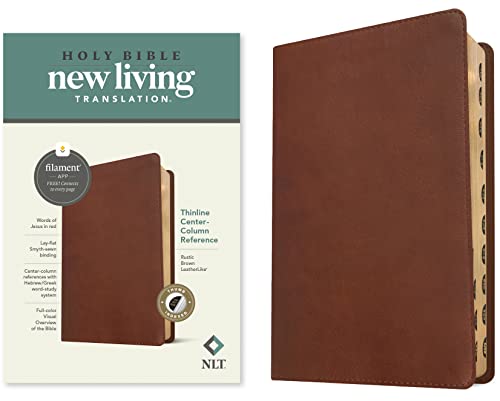 Holy Bible: New Living Translation, Rustic Brown, Leatherlike, Filament, Thinline Center-column Reference Bible Holy Bible: New Living Translation, Rustic Brown, Leatherlike, Filament, Thinline Center-column Reference Bible