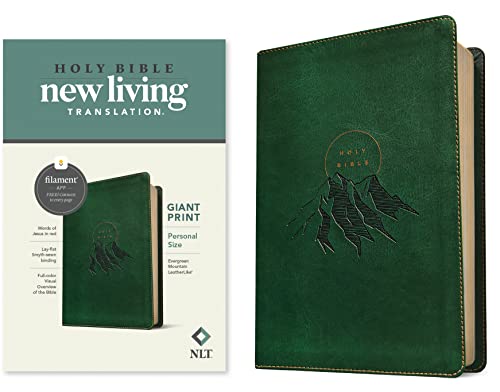 Holy Bible: Nlt Personal Size Bible, Filament Enabled Edition Leatherlike, Evergreen Mountain