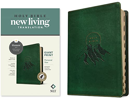 Holy Bible: Nlt Personal Size Bible, Filament Enabled Edition Leatherlike, Evergreen Mountain