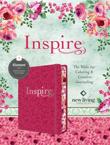 Inspire Bible: New Living Translation, Leatherlike, Pink Peony: the Bible for Coloring & Creative Journaling Inspire Bible: New Living Translation, Leatherlike, Pink Peony: the Bible for Coloring & Creative Journaling