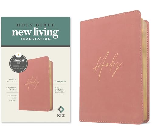 NLT Compact Bible, Filament Enabled (Leatherlike, Holy Dusty Pink, Red Letter): New Living Translation, Holy Dusty Pink, Red Letter, Leatherlike, Compact, Filament-enabled Edition, With Ribbon Marker von Tyndale House Publishers